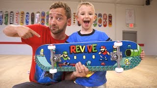 New VIDEO GAME ReVive Skateboard Setup  Andy Schrock [upl. by Eppilihp84]