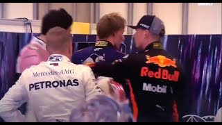 F1  Max Verstappen FIGHTS Esteban Ocon after Crash in 2018 Brazil GP [upl. by Imak]