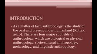 anthropology chapter two by Afaan oromoo [upl. by Ailehs946]