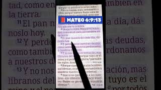 PALABRA DE DIOS  Versículo De LA BIBLIA PADRE NUESTRO mateo 6913palabradios viralvideo bible [upl. by Weitzman1]