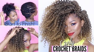 HowTo CURLY CROCHET BRAIDS from Start to Finish Under 20 [upl. by Odoric792]