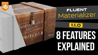 Materializer 11  8 news features explained  Blender addon tutorial [upl. by Venola]