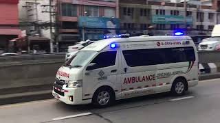 Nonthavej Hospital ambulance siren demonstrating the Doppler effect [upl. by Eltsyek293]