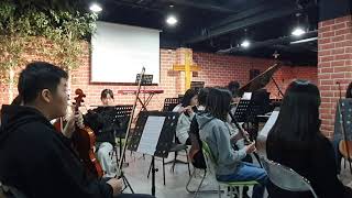 2023 Secondary Thanksgiving Festival quotMoon Riverquot  Middle school Orchestra [upl. by Amluz482]