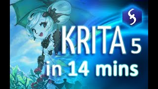 Krita  Tutorial for Beginners in 14 MINUTES  COMPLETE [upl. by Shalne641]