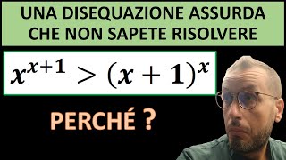 Una disequazione trascendente assurda che non si risolve con metodi standard [upl. by Carlen139]