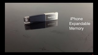 EXPANDABLE MEMORY FOR IPHONE  SANDISK IXPAND FLASH DRIVE [upl. by Auqenehs]