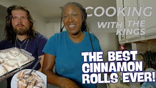 Cooking with the Kings Ultimate Homemade Cinnamon Rolls Recipe  StepbyStep [upl. by Alegnat]