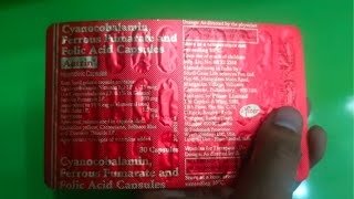 Cyanocobalamin Ferrous Fumarate and Folic Acid AUTRIN HAEMATINIC Capsules Uses In Hindi [upl. by Chura522]