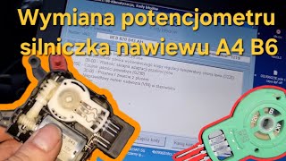 A4 B6  wymiana potencjometru silniczka nawiewu v158 v159 g220 [upl. by Dulcy]