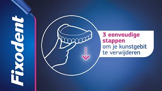 Hoe kunstgebitten en kleefpasta voor kunstgebitten verwijderen  Fixodent [upl. by Ekud]