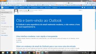 Atualizando Hotmailcom Para Outlookcom [upl. by Akema]