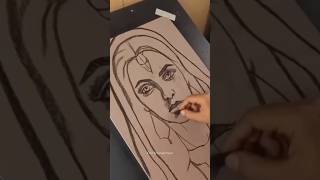 The Queen Of Persian Empire Queen Atossa Shahbanu queen drawing painting viralshorts [upl. by Kcirde]