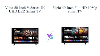 VIZIO 50Inch 4K TV vs 40inch Full HD TV 📺 Comparison [upl. by Attela]