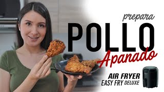 Cómo hacer POLLO FRITO APANADO en la AirFryer  Receta Fácil y Rápida [upl. by Ahcila111]