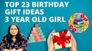 Top 23 Birthday Gift Ideas For 3 Year Old Girl  3 Year Old Girl Gifts 2021 [upl. by Aniwde]