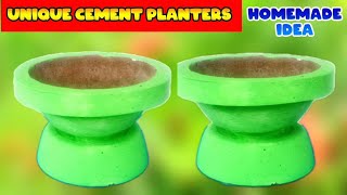 125  how to make cement planters at home  सीमेंट का गमला कैसे बनाएं  DKcrafting775 [upl. by Obie]