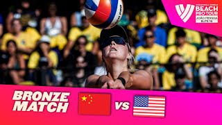 XueX Y Xia vs NussKloth  Bronze Match Highlights  João Pessoa 2023 BeachProTour [upl. by Orgel]