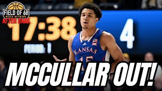 Kevin McCullar is OUT  Could Kansas get BOUNCED in the FIRST ROUND  2024 NCAA TOURNAMENT [upl. by Ydnyl]