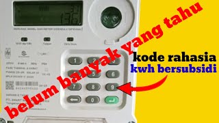 buruan cek kwh meteran anda ada kode rahasia subsidi pln  abiagisna [upl. by Airliah]