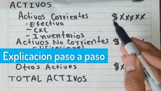 BALANCE GENERAL Paso a Paso FÁCIL Y RÁPIDO [upl. by Settera]