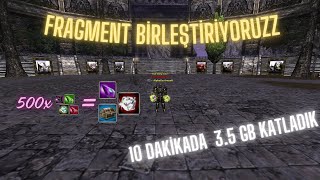 FRAGMENT BİRLEŞTİRME SİSTEMİNİ DENEDİK  homekoworld knightonline ko [upl. by Aratehs]