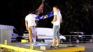 SKY RIDER  SAUT IMPRESSIONNANT  EUROPARK VIASPLAGE 2016 [upl. by Nosaj]