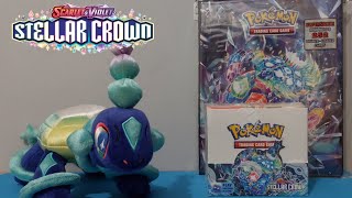 Stellar Crown Booster Box Opening  Ultra Pro Binder Review [upl. by Ahsehat]