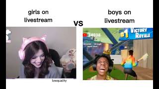 Girls Livestream vs Boys Livestream  IShowspeed [upl. by Nagaet]