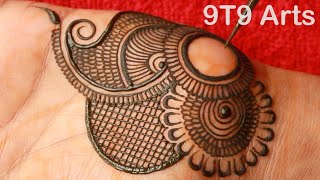 Very beautiful stylish front hand mehndi design  easy mehndi design  mehndi ka design  mehndi [upl. by Edithe]