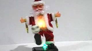 Christmas Toy Show Display SINGING SANTA CLAUS PLAY FOOTBALL [upl. by Cinderella383]