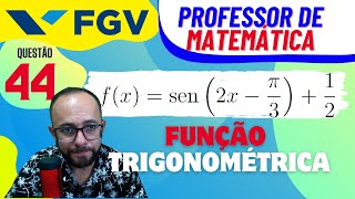 📌 FGV 2023  FUNÇÃO TRIGONOMÉTRICA Tocantins prof de matemática [upl. by Droc502]