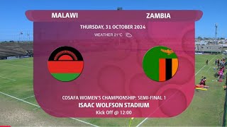 1st Half  Malawi vs Zambia Highlights Today Match HollywoodBets COSAFA Womens Championship 2024 [upl. by Shelman]