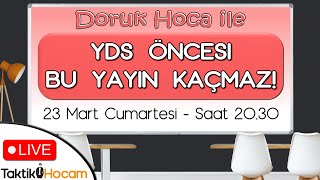 YDS ÖNCESİ BU YAYIN KAÇMAZ 🔥 [upl. by Benioff]