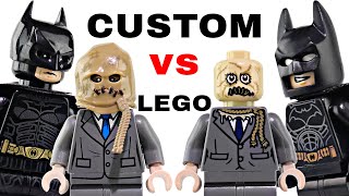 LEGO vs CUSTOMS  Batman amp Scarecrow 76239 Official Minifigs vs Customs Comparison [upl. by Aynav127]