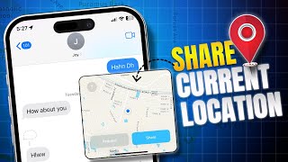 How to Share Your Current Location Easily on iMessage  Share Location by Google And Apple Map [upl. by Mittel]