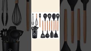 Cooking Spatulas with Wooden Handle  spatula nonstickcookware kitchen kitchengadets [upl. by Einallem]