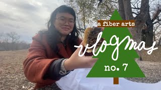 a fiber arts vlogmas day 7 weaver house holiday market  bonus philly cheesesteak review [upl. by Bryna]