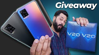 vivo V20 Unboxing And First Impressions  2x Giveaway ⚡⚡⚡ 738mm 44MP Eye AF 64MP Camera amp More [upl. by Zoltai]