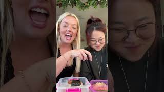 My bestie reviews my lunch box brideydrake jinyandfood lunchbox foodreview [upl. by Ecnahc]