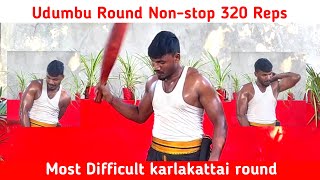 Smashes 320 Reps NonStop Udumbu Round – Ultimate Shoulder Strength Challenge With Karlakattai [upl. by Roberto]