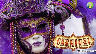 Venezia Italy Carnival Costumes Venice Italy Celebration Party with Italian Music Venetian Living [upl. by Anauqat]