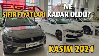 Sıfır Km Fiat Fiyat Listesi  Kasım 2024  Egea Cross Egea Sedan ve 600 Fiyatları [upl. by Ecnarretal435]