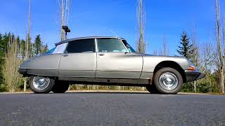 1974 CITROEN DS20 PALLAS CITROMATIC  GOING DOWN UP amp BRAKING [upl. by Ahsimek]