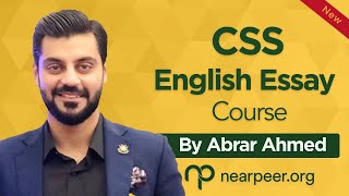 CSS English Essay  Sir Abrar Ahmed  NEARPEERORG [upl. by Eirameinna]