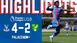 THREE STRAIGHT WINS 🔥😤  Palace 42 Norwich  U18 Match Highlights [upl. by Kaufman]