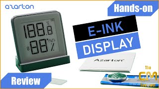 Azarton® MHOC401 Test Bluetooth Thermo Hygrometer EInk Display  Handson Deutsch englhints [upl. by Arod]