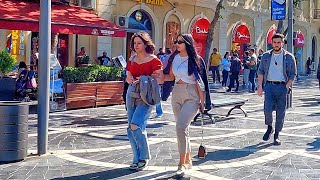 Nizami Street Baku Azerbaijan travel log Walking tour [upl. by Eelsha]