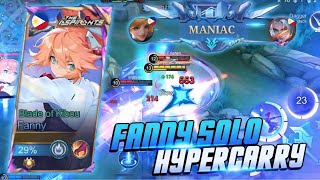 FANNY SOLO HYPER CARRY  VS DUO COUPLE  MLBB [upl. by Trygve]