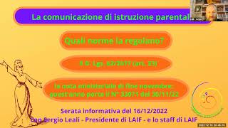 La comunicazione di istruzione parentale per il 2023 [upl. by Morocco]